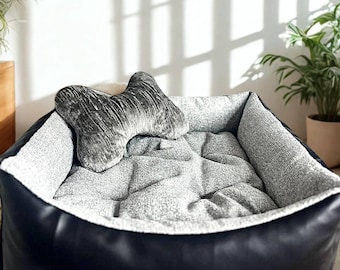 Pet Sofa Sleeping Bed, Premium Dog Bed, Puppy House Furniture, Soft Furry Cat Bed, Calming Dog Bed, Comfort Pet Bed, Puppy Bed, Gift for Dog