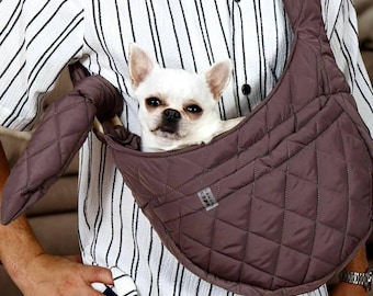 Bolsa de transporte para perros pequeños / Bolsa de viaje cómoda / Bolsa de viaje para mascotas hecha a mano / Bolsa de viaje manos libres para perros y gatos / Portabebés para gatos / Portabebés para perros / Portabebés para mascotas