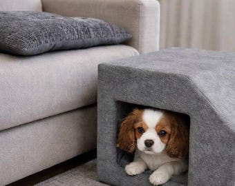 Modern Dog House Bed,Cozy Pet Cave Bed, Indoor Dog Bed,Cat House Bed,Puppy Hideout,Soft Pet Furniture, Gift for Dog,Gift for Pets, Gift Idea
