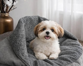 Pet Bed for Cats and Dogs, Cozy Cat Bed, Soft Dog Bed, Pet Sofa, Indoor Pet Furniture,Calming Bed for Pets, Gift for Animal Lovers, Cat Gift