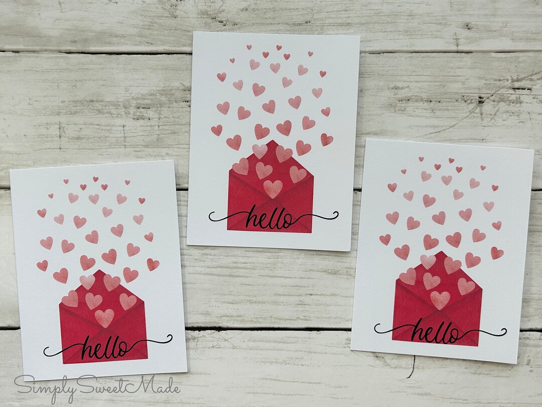 Hello Greeting Cards 8 Hello Cards Blank Note Cards Blank Card Blank ...