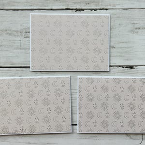 Constellation Blank Cards - 6 Sun Moon and Stars Blank Notecards - Celestial Cards - Blank Constellation Greeting Cards - Blank Card