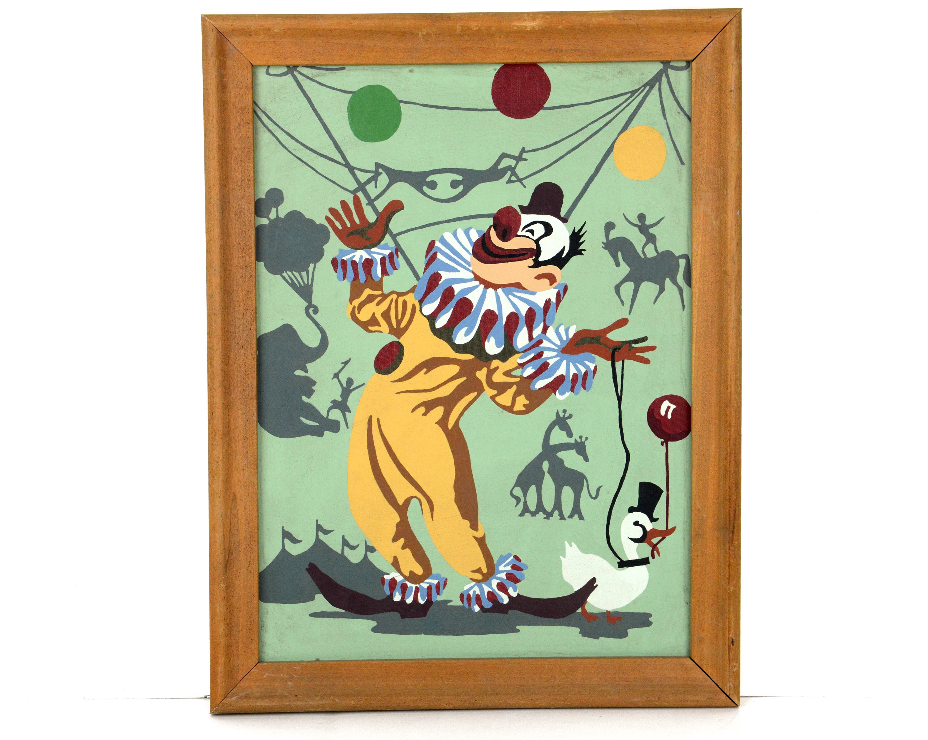 Peinture Par Nombre d'art Clownesque, Art Du Cirque, Jonglerie Clown, Trapèze, Éléphants, Girafes, M