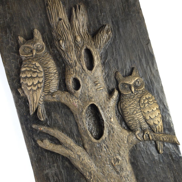 Carved Wood Owl Etsy