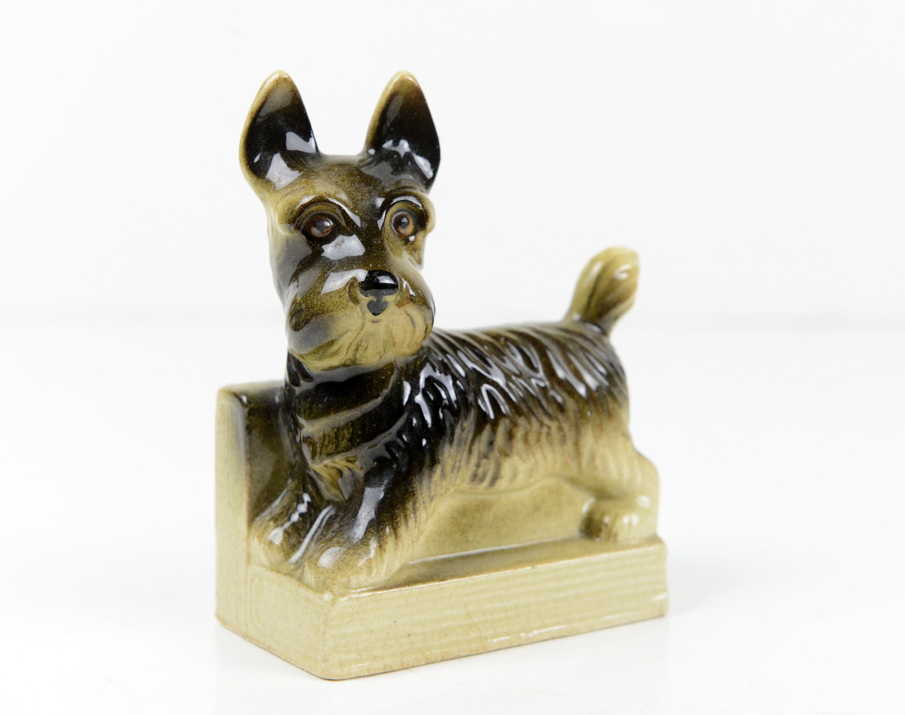 Scottish terrier bookend ceramic Japan mid century dog Etsy