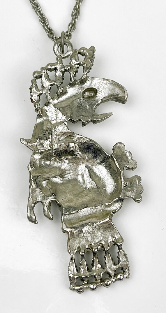 pendant, Aztec, Quetzalcoatl, bird, large, statem… - image 10