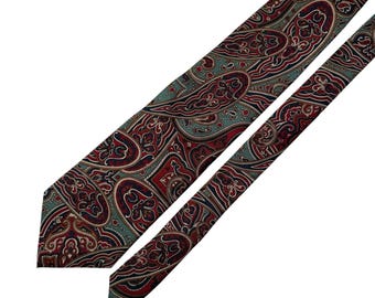 Christian Dior Monsieur sidenslips i paisley-mönster, tillverkad i Italien, lyxig herrslips