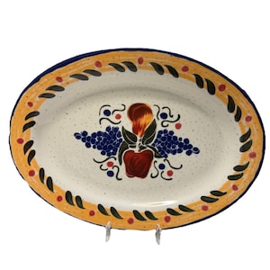 Bandeja ovalada grande de cerámica Buffalo China para servir en restaurantes, 38 cm (15"), 1031NB