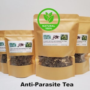 Wormwood blend! (2 types) +  Green Hulls of Black Walnut + Cloves. (Easy to brew.)