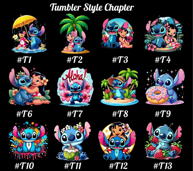 Personalized Stitch Tumbler,30oz Character Water Bottle,Gift for Kids,