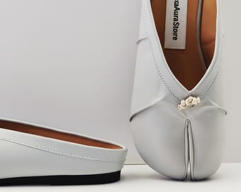 Women's retro Tabi ballet flats, closed-toe half-slippers, French folding shoes, split-toe shoes, Mary Jane shoes