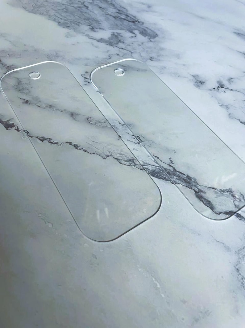 Blank Clear Acrylic Bookmark – DIY Personalized Reading Accessory image 3