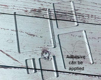 Clear Acrylic 1-25cm Rectangle Blanks – Customizable Shape for Crafts & Engraving