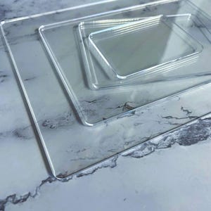 Clear Acrylic Sheets – Laser Cutting, Craft Blanks, Plexiglass Panels (A4-A8)