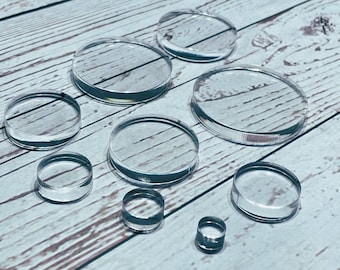Clear Acrylic 1-10cm Round Blanks – Customizable Circle Discs for Crafts & Engraving