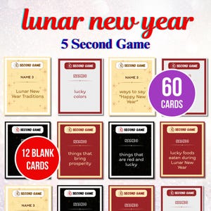 Lunar New Year 5 Second Game | Fun and Quick Activity for Kids & Adults | Chinese New Year Celebration