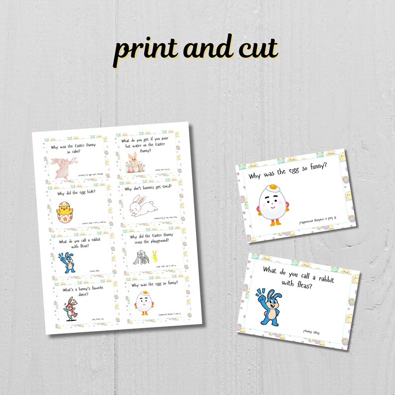 Easter Lunchbox Jokes for Kids, Printable Kids Joke Cards, Lunch Box ...