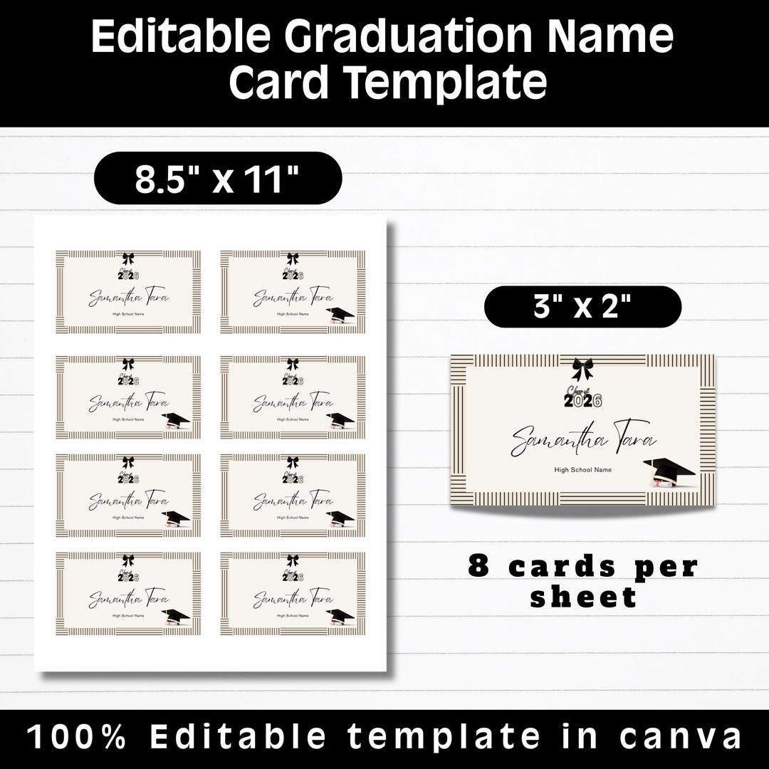 Graduation Name Guide This item is unavailable - Etsy