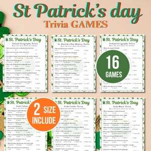 St. Patrick's Day Trivia Game - Fun Party Game for Adults & Kids | PDF Download