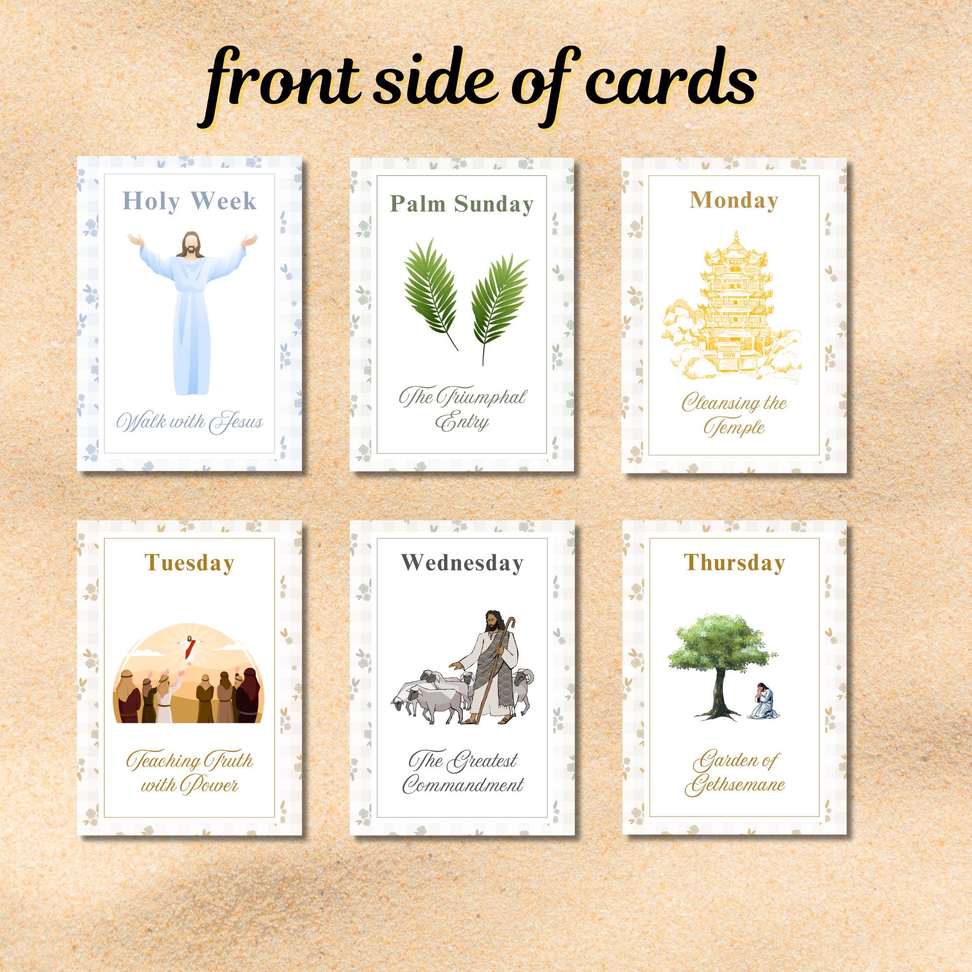 LDS Holy Week Story Cards, Christ-centered Easter Printable for ...
