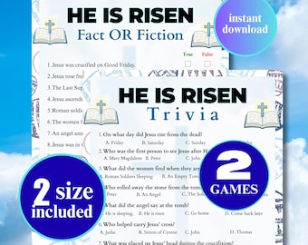 イースター聖書クイズ、復活クイズ、復活クイズ、宗教イースタークイズ、聖週間クイズ、聖書イースターゲーム、イースターアクティビティ