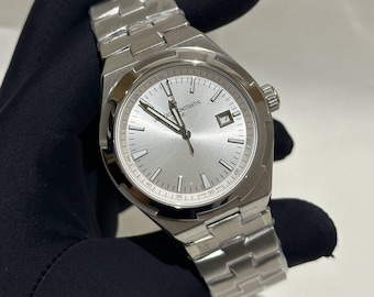 Vintage Vacheron Constantin Automatic Movement Silver Dial Silver Stainless Steel Strap Men's Wrist watch | Birthday Gift | Christmas gift