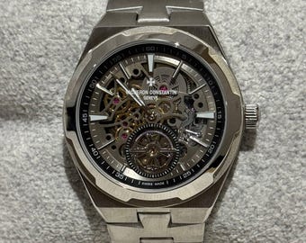 Vintage Vacheron Constantin Automatic Movement Silver Dial Silver Stainless Steel Bracelet Men Watch | Wrist Watch | Birthday Gift