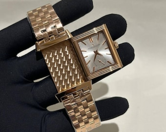 Vintage Jaeger-LeCoultre Quartz Movement Silver Dial Stainless Steel Bracelet Men Watch | Birthday Gift | Christmas gift | Wrist Watch