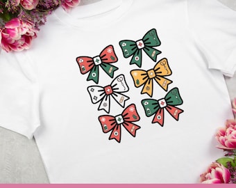 Coquette Verpleegster Kerst PNG | Retro Strik Shirt Ontwerp (Digitale Download)