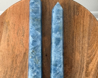 Blue Celestite Crystal Towers - Large! Over 12in!