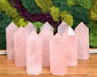 Rose Quartz Crystal Towers