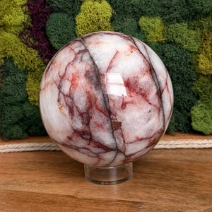 Fire Quartz Crystal Sphere - Over 5lbs! BIG!! image 11