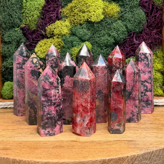 Rhodonite Crystal Towers