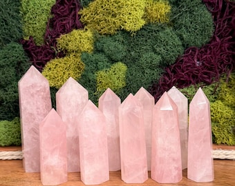 Rose Quartz Crystal Towers