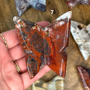 Mexican Crazy Lace Agate 3D Butterflies Butterly #7
