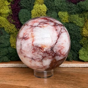 Fire Quartz Crystal Sphere - Over 5lbs! BIG!! image 4