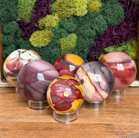 Mookaite Crystal Spheres