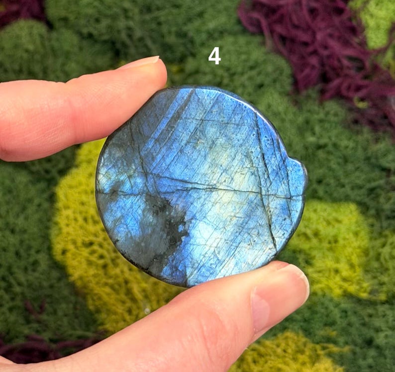 Labradorite Crystal Wolf Carvings image 12