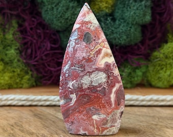 Mexican Crazy Lace Agate Teardrop