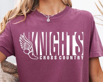 Comfort Colors Custom Cross Country Shirt, Team Name, Mascot