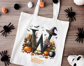 Personalized Halloween Treat Bag, Halloweening bag, Happy Halloween bag, Halloween tote bag, Boo Basket, Boo Bag