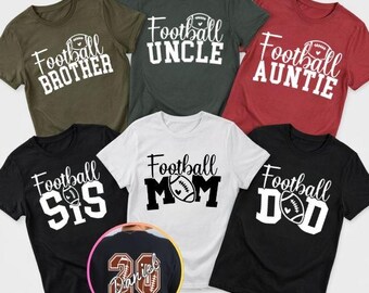Personalized Football Family T-Shirt, Mom Dad Matching Shirts