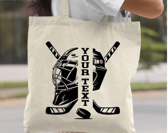 Hockey Team Bags, Field Hockey Player Gift Bag, Field Hockey Coach Tote Bag, Hockey Fan Tote, Hockey Lover, Highschool Team Tote Bag