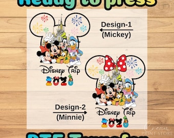 Disney Trip 2026 Dtf Transfer, Disneyworld Family Trip Ready To Press, Iron On, Decal