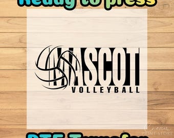 Custom Volleyball DTF Transfer: Personalized Team Name - Ready to Press
