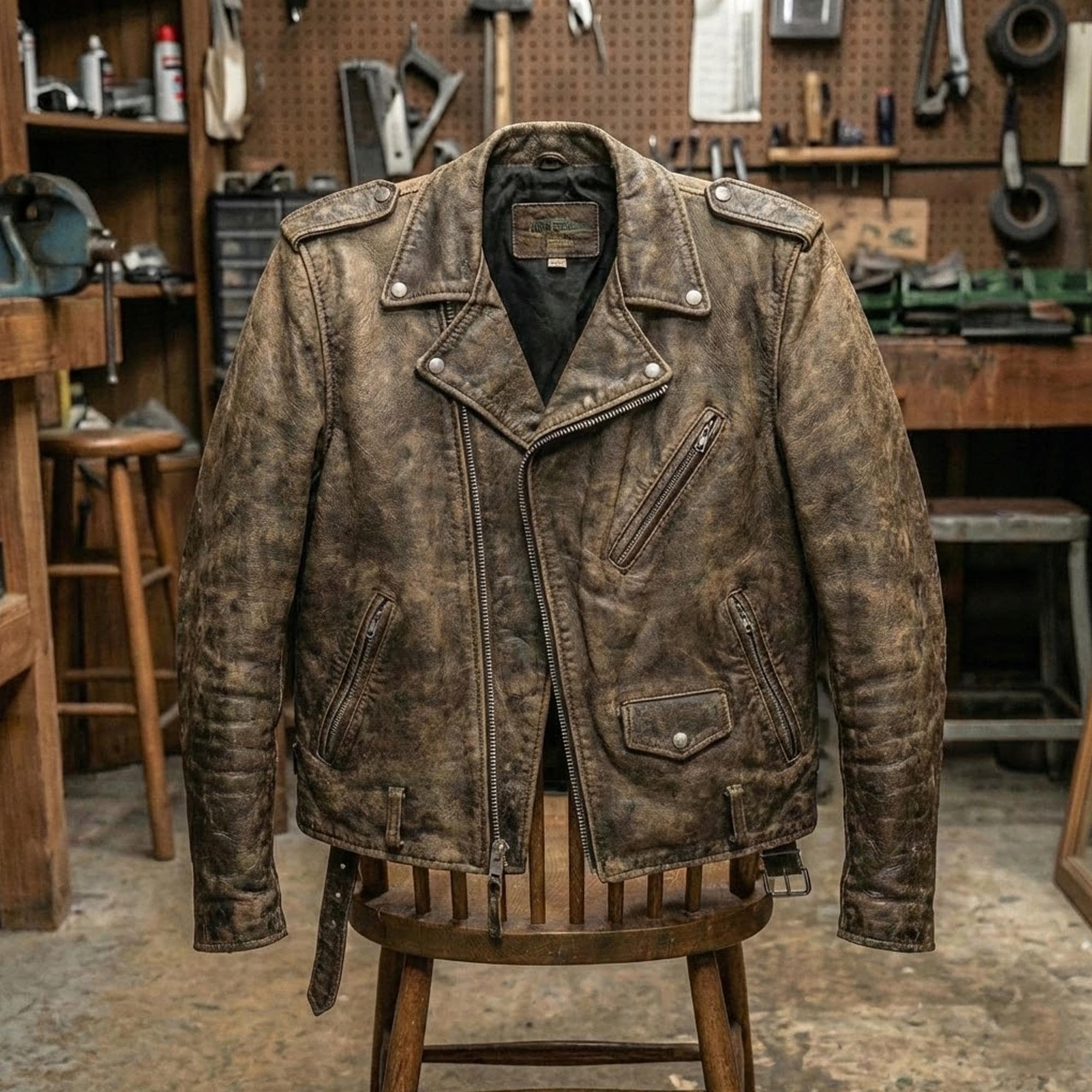 80s leather jacket - Etsy 日本