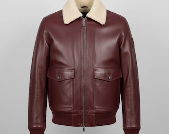 West Germany Retro Leather Jacket | Men's 44R (large) | Moto