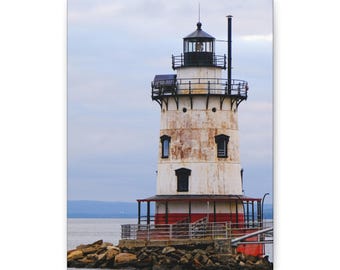 Sleepy Hollow Lighthouse Canvas Print, Stretched Wall Art, Coastal Home Decor