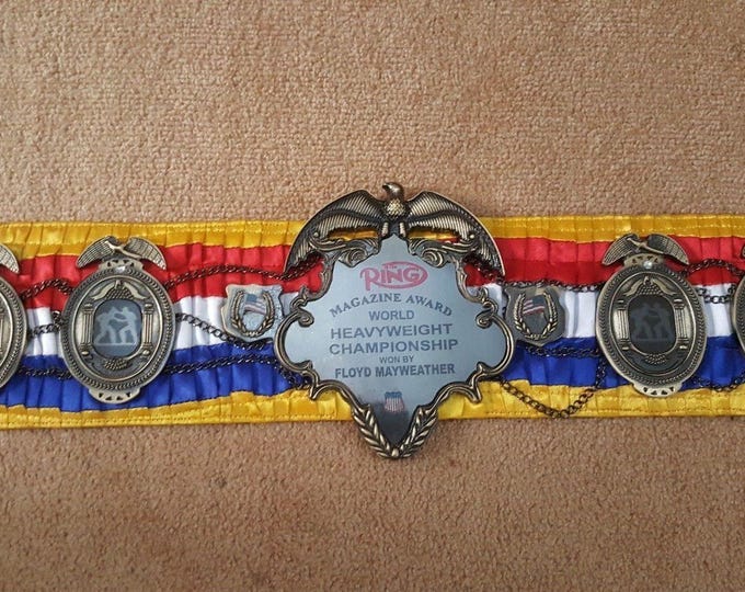 Ring Magazine World Heavyweight Boxing Championship Belt Replica
