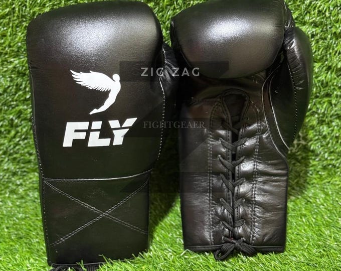 Fly Boxing Gloves Handmade Cowhide Leather  Professional Sparring & Training Gloves